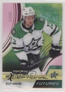 2021-22 Upper Deck Synergy Exceptional Futures Pink /25 Riley Damiani Rookie RC