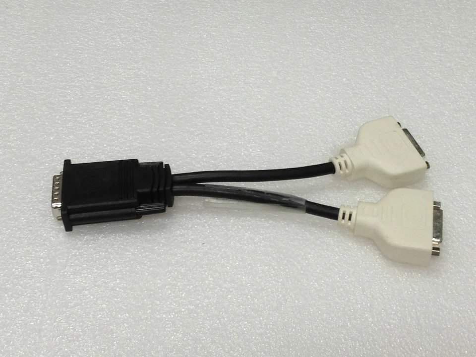  OEM Dell H9361 DMS-59 to Dual DVI Y Video Splitter Adapter Cable H9361 - Image 1 of 1