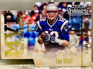 JERSEY # MATCH! 2015 Panini Contenders MVP Tom Brady 12/199! PATRIOTS (1/1)! - Picture 1 of 3