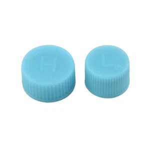 2pcs Valve Core/Service Port Valve Dust Caps High Low Side Car A/C R134a R12 DIY - Picture 1 of 11