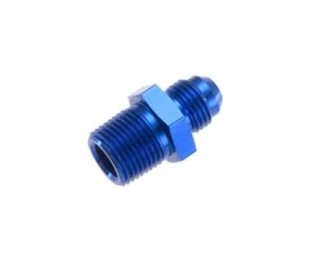AN -08 AN08 JIC to 3/4" NPT Male Adapter Fuel Oil Braided Hose Adapter Blue - Picture 1 of 1