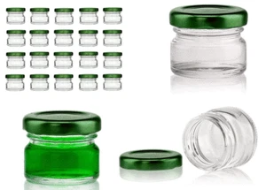 Vasetti pezzi 180 con tappo verde da ml 30 per confetture bomboniere crema - Foto 1 di 1