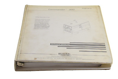 Lincoln Svm145-a Service Manual. Commander 300, Code 10469 & 10470, 1999 Print • 42$