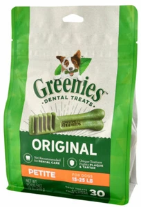 Greenies Treat Pack Petite for Dogs Dental chew helps to control plaque 18oz - Picture 1 of 2