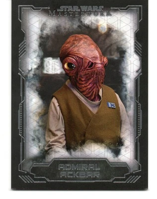2016 Topps Star Wars Masterwork BASE Trading Card #48 / ADMIRAL ACKBAR - Image 1 of 2