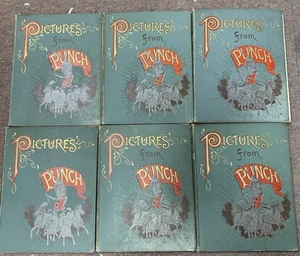 1894 Bilder aus Punch Band Set 1-6 Bradbury, Agnew & Co Ltd X6 antikes Buch - Bild 1 von 24