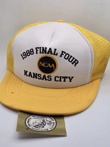 *RAR* 1988 NCAA Final Four Mütze Kansas City Neu Mit Etikett  - Bild 1 von 4