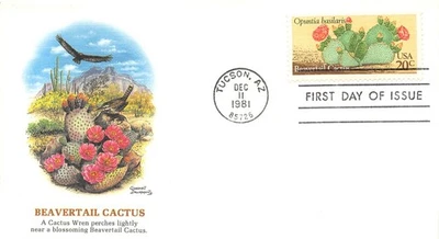 Scott #1972 Beavertail Cactus 1981 First Day Cover FDC Fleetwood - Image 1 of 2