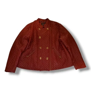 Women's Dollhouse Outerwear Red Quilted Jacket. Size 2xl - Picture 1 of 11