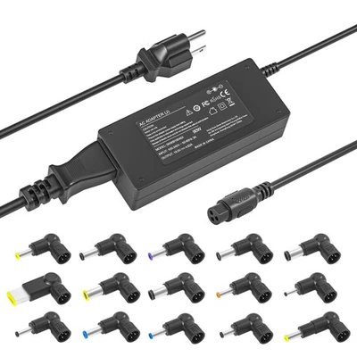 Cargador Portátil 90W Compatible con HP Acer Lenovo Dell Asus Universal con 15 Puntas Foto 1 de 4