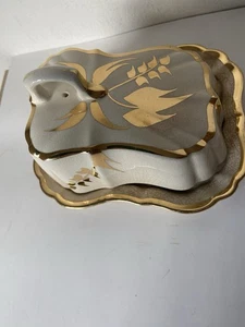 Vintage Antique Lancaster Sandland Ware Hanley England Butter Cheese Dish READ - Picture 1 of 13