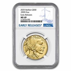2025 1 oz Gold Buffalo MS-69 NGC (Early Releases) - Picture 1 of 3