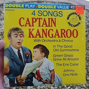 CAPTAIN KANGAROO 7" 45 Record SEALED 4 Songs Johnny One Note Erie Old Summertime - Picture 1 of 2