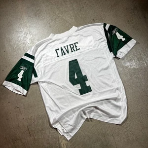 New York Jets Brett Favre Jersey Reebok Large  - Picture 1 of 6