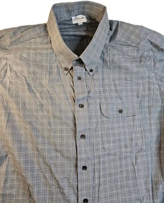 Camisa de vestir Hamilton para hombre gris a cuadros algodón 19 36 Foto 1 de 4