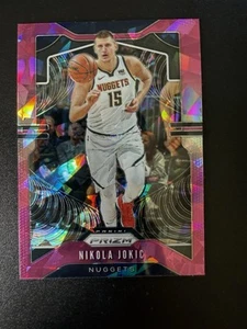 2019-20 Panini Prizm NIKOLA JOKIC Pink Cracked Ice Parallel Card #84 Nuggets - Picture 1 of 2