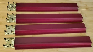 Yellow Mountain Imports Classic Wooden Mahjong Racks Mahogany Color - Set of 4 - Picture 1 of 9