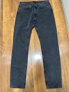 ASKET The Black Denim Jeans Organic Cotton 34/36 Made in Italy - NWT - Picture 1 of 6