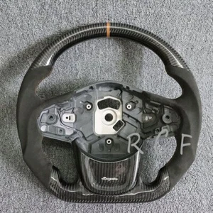 Carbon Fiber Steering Wheel Suede Leather Fits Toyota GR Supra A90 None-Heated - Picture 1 of 2