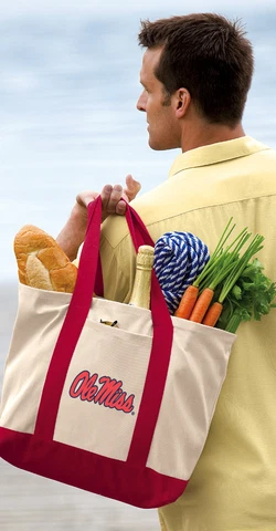 University of Mississippi Tote Bags CANVAS Ole Miss Tote Bag Cover