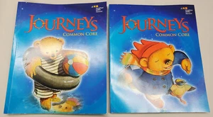 Journeys Common Core Reading - Kindergarten, Both Volume 1 and Vol. 2- Like New! - Picture 1 of 8