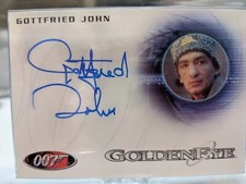 James Bond Autograph Card Gottfried John as General Durumov - GoldenEye
