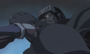 Spriggan Anime Production Cel Fatman vs. Yu Ominae Otomo Katsuhiro 1998 Japan - Bild 1 von 3