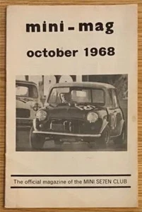 MINI-MAG OCT 1968 Official Magazine of the Mini Se7en Club - Picture 1 of 4