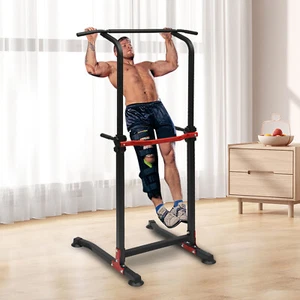 Dip Station Klimmzug Bar Fitness Power Tower Fitnessstudio Trainingsgerät Gerä - Bild 1 von 21