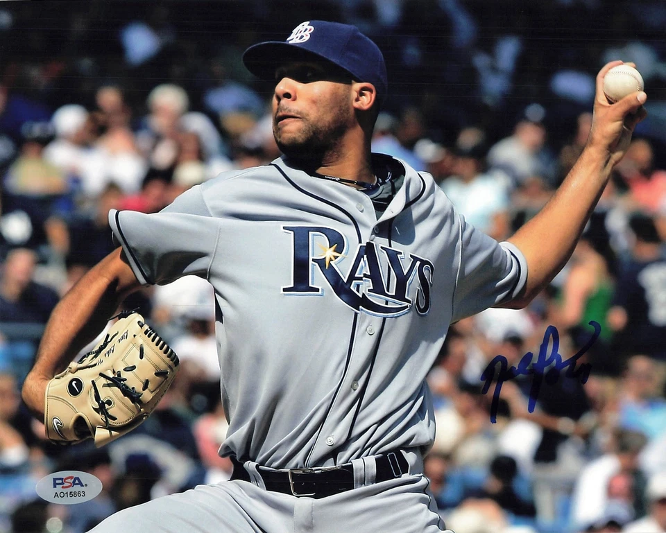 Foto firmada por David Price 8x10 PSA/DNA autografiada por Tampa Bay Rays Foto 1 de 1