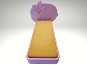 🌹1987 Mattel Barbie SWEET ROSES BED Ribbons & Roses Bed with foam VINTAGE - Picture 1 of 7