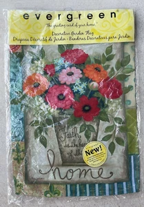 Evergreen Wildleder Reflexionen 2-seitige Gartenflagge GLAUBE IST DAS HERZ DIESES HAUSES - Bild 1 von 6