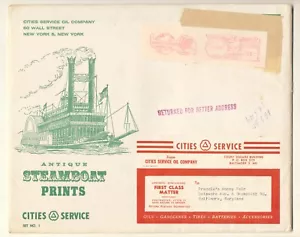 1959 Cities Service Marketing Litho Prints Portfolio Steamboats Proto Dealer Set - Picture 1 of 12