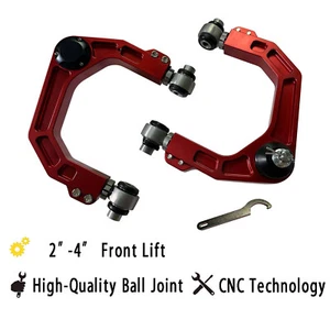 Front Upper Control Arms 2-4" Lift Kit For Toyota 03-22 4Runner 07-14 FJ Cruiser - Picture 1 of 18