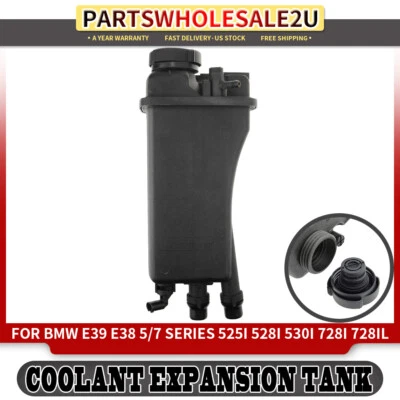 Depósito de refrigerante presurizado con tapa para BMW E39 525i 528i E38 728i 1995-2001 Foto 1 de 4