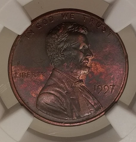 1997 Lincoln Cent DDO FS-101 NGC MS61 RB Cover