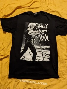 Billy Idol Tour T-Shirt Black Short Sleeve All size S-345XL HRT36 - Picture 1 of 5
