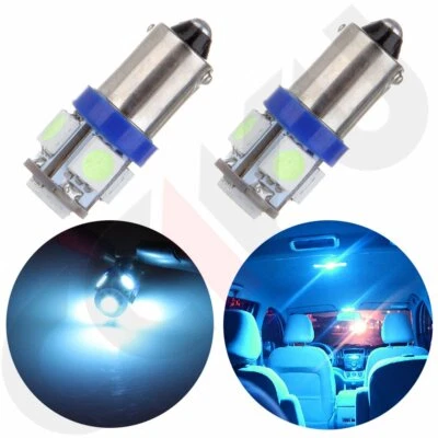 Cuadro de instrumentos azul hielo 5050LED BA9S 1816 2 piezas tablero de instrumentos panel calibre luces Foto 1 de 4