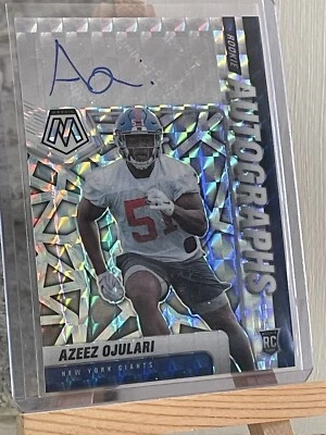 2021 Panini Mosaic Rookie Auto Mosaic Azeez Ojulari #RA-98 NY Giants Mint NFL - Image 1 of 3