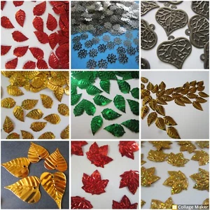 100/500 STK. Applikation Pailletten Weihnachtsdeko Bogen Aufnähen Wünschfabe - Bild 1 von 31