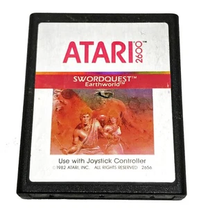 Cartucho de videojuego Swordquest Earthworld Atari 2600 1982 vintage probado - Imagen 1 de 1