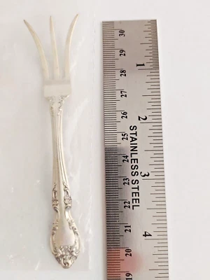 Horquilla antigua Gorham Melrose Pickle en paquete original plata de ley #20343 Foto 1 de 4