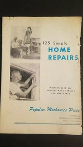 1954 Popular Mechanics - Do-It-Yourself Booklet - 125 Simple Home Repairs - Picture 1 of 3