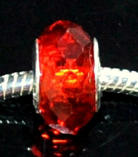 5pcs 15mm crystal glass charm beads 5mm hole fit thick cord or chains DIY Craft - Image 1 of 1