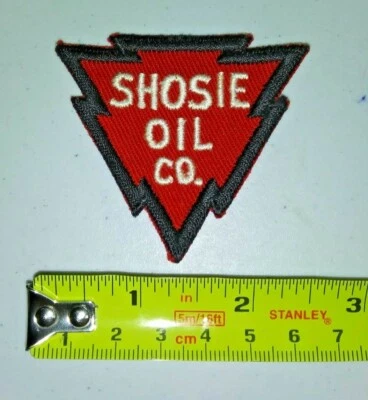 VINTAGE Embroidered Automotive Gasoline Patch UNUSED - SHOSIE OIL CO. - Image 1 of 3