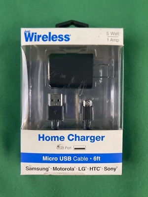 Just Wireless Micro USB Cell Phone Wall Charger - Black - Image 1 of 2