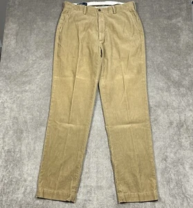 Polo Ralph Lauren Corduroy Pants Mens 36/34 (Fits 35/34) Khaki Tan Prospect - Picture 1 of 10