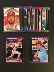 1989 Donruss Philadelphia Phillies Team Set 28 Cards With The Rookies & Traded