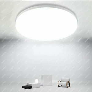 Lámpara de techo LED redonda 36W lámpara de baño lámpara de techo hogar salón pasillo lámpara DE - Imagen 1 de 10