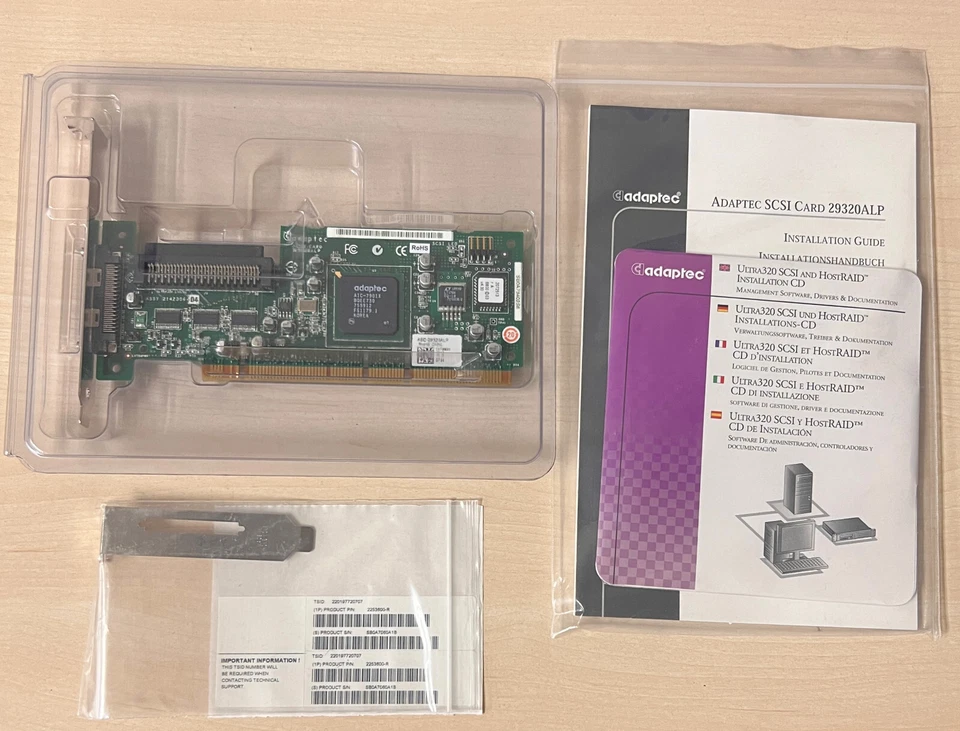 Adaptec ASC-29320ALP SCSI-Card 29320ALP 366638-001 365213-001 - Image 1 of 1